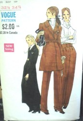 7680 VOG EMPIRE MINI-MIDI COAT, CUFF PANTS 68 PATTERN 10, 14